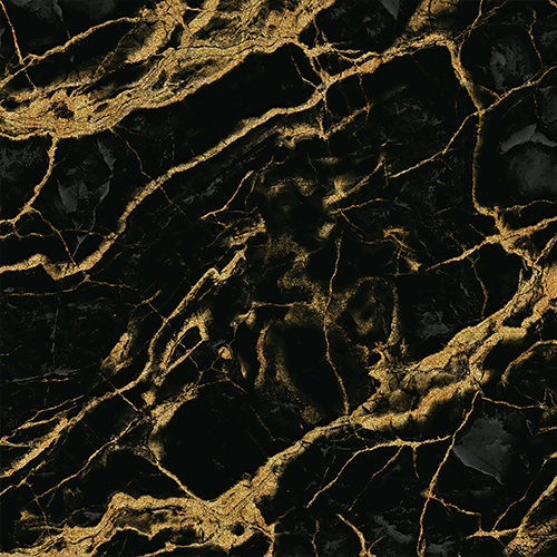 Adesivo Papel de Parede - Mármore Preto Dourado